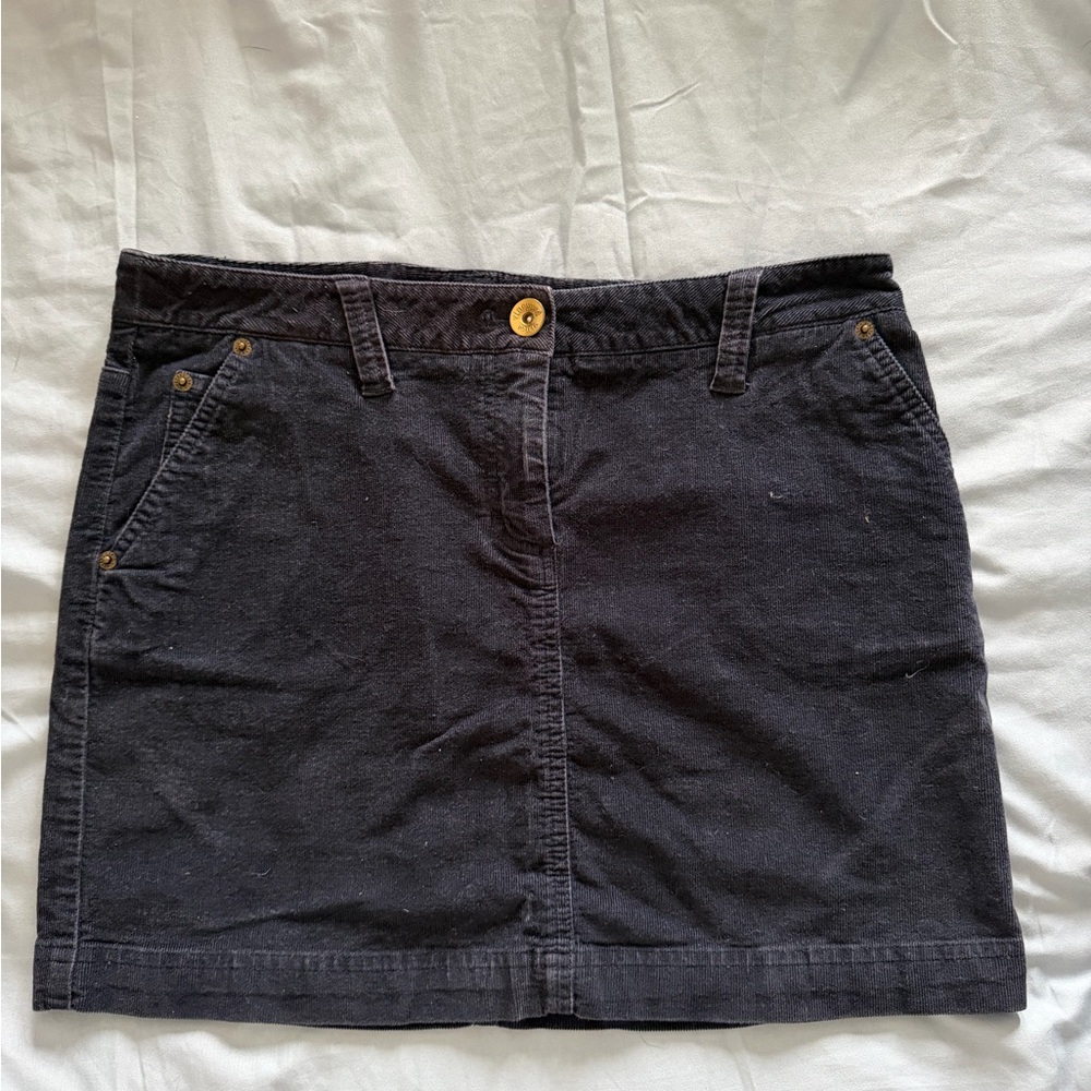 Vineyard Vines Navy Blue Corduroy Mini Skirt